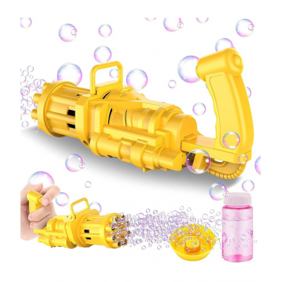 Electronic Bubble Gun | Bubble Making Toy Gun with Bubble Solution Bottles | Toy for Kids ( Multicolor )