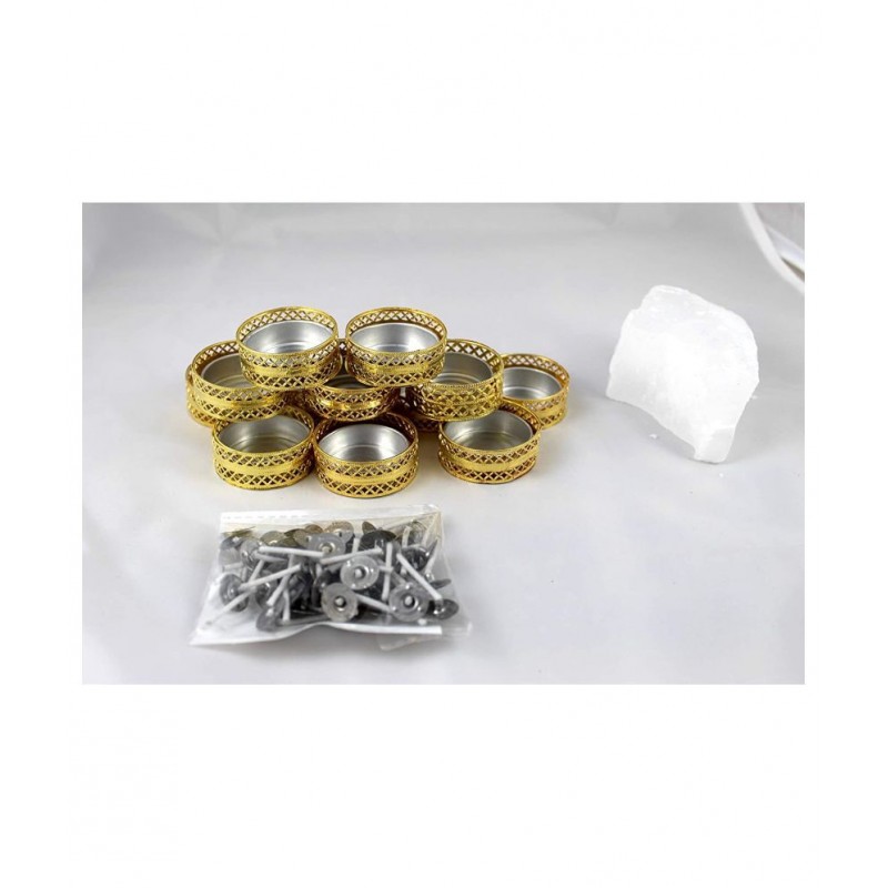 Elegant Casa Floor Aluminium Tea Light Holder - Pack of 12