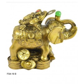 Elephant With Frog For Wealth, Strength Elephant With Frog For Wealth, Strength