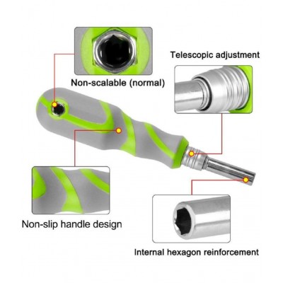 FAB Innovations 41 in 1 Screwdriver Set | Repair Tools Kit | Retractable Magnetic Screw Driver Bit Set Hand Tools Professional Drivers