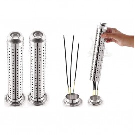 FAVOUR-Safety Incense Holder Agarbatti Stand with Steel Incense Holder (SILVER) Stainless Steel, (PACK OF 2) FAVOUR-Safety Incense Holder Agarbatti Stand with Steel Incense Holder (SILVER) Stainless Steel, (PACK OF 2)