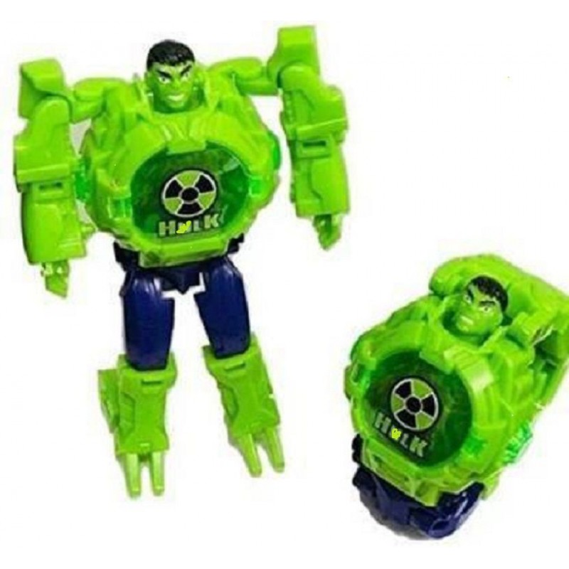 FLYmart  HHULKKK Robot Toy Digital Wrist watch | Super Hero H.UL.KK Transformer to Digital Watch  (Multicolor)