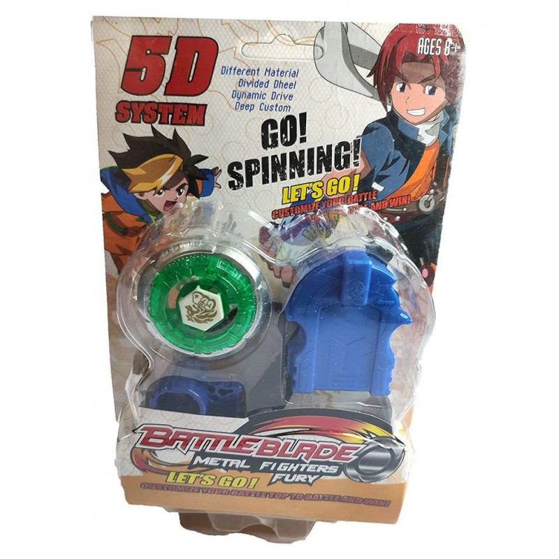 FLYmart 4D System Metal Spinning Toy Galaxy Twin Twister Launcher | Spin Launch Spinning top | Single Blade