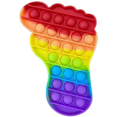 FOOT & baby yoda popit combo pack of 2 popit pop it bubble push fidget toy for anyone with autism, the elderly, adults and children who need to relieve stress