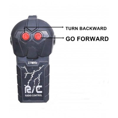 FRATELLI Model CAR with 3D Lights – 2 Function (Front & Back) Simple & Most ECONOMICAL Battery Operated Remote CAR for Kids -Assorted Colors