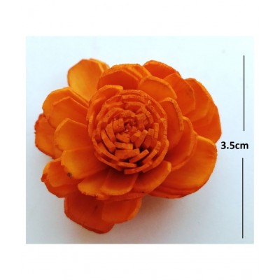 Fab n Style Rose Orange Artificial Flowers - Pack of 1