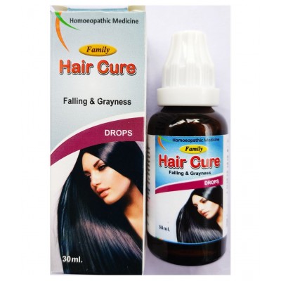 Family Health Care Hair Cure For Hair Falling & Grayness Liquid 120 ml Pack Of 4