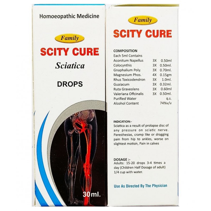 Family Scity Cure For Sciatica Liquid 90 ml Pack of 3 Family Scity Cure For Sciatica Liquid 90 ml Pack of 3