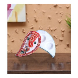 Fashion Art Red Marble Decorative Box - Pack of 2