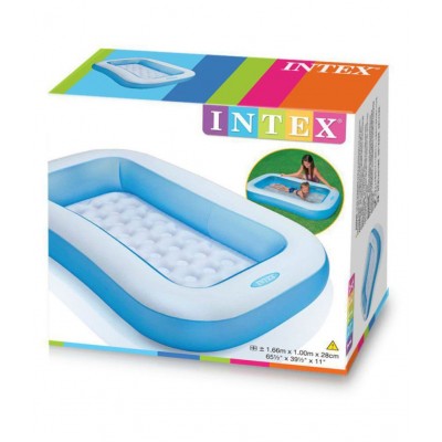 Fastdeal big size Inflatable Rectangular Pool for kids ( Multi Color )