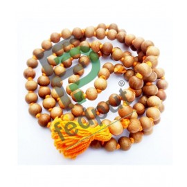 Fedput 100% Natural & Pure Chandan Sandalwood Necklace Mala for Unisex 108 + 1 Beads / Safed Chandan Mala/ White Sandalwood Rosary Mala with Lab Certificate Of Originality Fedput 100% Natural & Pure Chandan Sandalwood Necklace Mala for Unisex 108 + 1 Beads / Safed Chandan Mala/ White Sandalwood Rosary Mala with Lab Certificate Of Originality