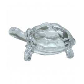 Feng Shui Crystal Tortoise [3 Inches] , Wish Fulfilling Vastu Tortoise - For Good Luck, Wealth and Longevity