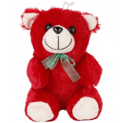 Ferns N Petals Fabric Multicolour Cute red Teddy Bear Valentine Hamper - Pack of 1