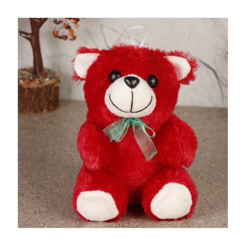 Ferns N Petals Fabric Multicolour Cute red Teddy Bear Valentine Hamper - Pack of 1