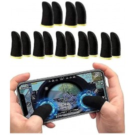 Finger Sleeve 7 PAIR (14 PCS ) SLEEVE Mobile Screen Game Controller Sweat proof Gloves Anti-Slip Thumb Sleeve, Sweat-Proof Professional Touch Screen Thumbs Finger Sleeve for Mobile GAMING