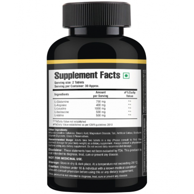 Floral Nutrition Aminobag Muscle Gainer  BCAA,Glutamine,L-Arginine 1 gm Mass Gainer Tablets