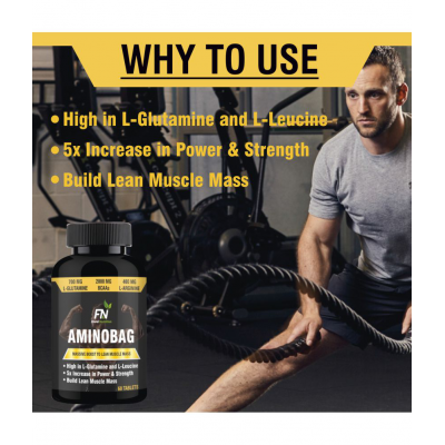 Floral Nutrition Aminobag Muscle Gainer  BCAA,Glutamine,L-Arginine 1 gm Mass Gainer Tablets