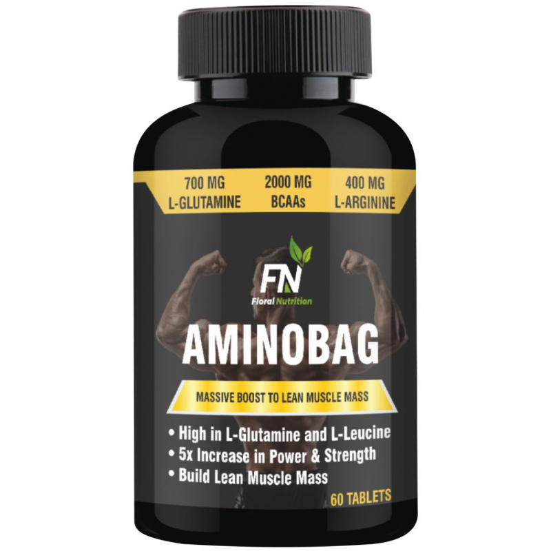 Floral Nutrition Aminobag Muscle Gainer  BCAA,Glutamine,L-Arginine 1 gm Mass Gainer Tablets
