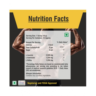 Floral Nutrition BCAA Protein Supplement of Muscle Growth/ Recovery 250 gm