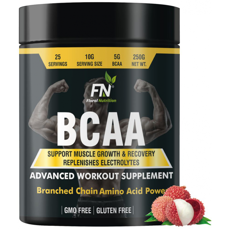 Floral Nutrition BCAA Protein Supplement of Muscle Growth lychee 250 gm