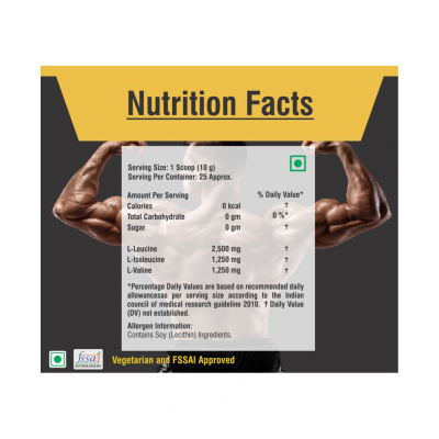 Floral Nutrition BCAAGA Protein Supplement of Muscle Growth 250 gm