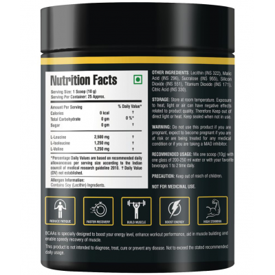 Floral Nutrition BCAAOR Protein Supplement of Muscle Growth 250 gm