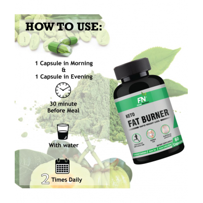 Floral Nutrition Keto Fat Burner Garcinia, Green Tea, Green Coffee 1 no.s Fat Burner Capsule