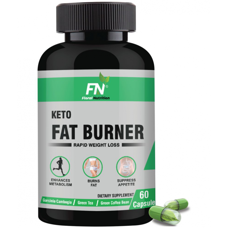 Floral Nutrition Keto Fat Burner Garcinia, Green Tea, Green Coffee 1 no.s Fat Burner Capsule
