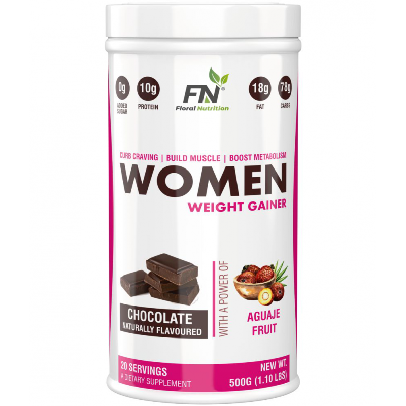 Floral Nutrition Women Super Weight Gainer with Vitamins & Minerals Protein Shake 500 gm Chocolate