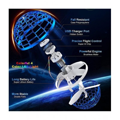 Flying Ball Toys, Flying Orb Ball Boomerang Mini Pro Spinner Blastoise Toys for Boys Girls Kids Adult