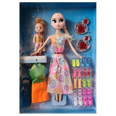 Fratelli Fashion Girl Doll with Assorted Dresses Makeup and Cute Doll Accessories, Style Wardrobe Doll Set for Girls, Toy for Kids