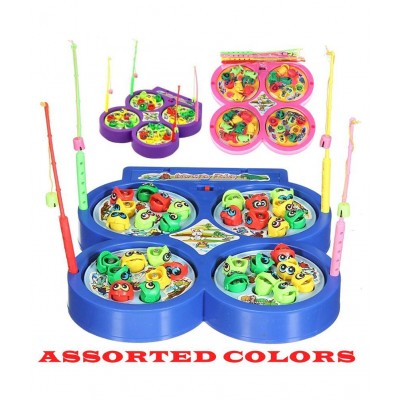 Fratelli Magnetic Fishing Game for Kids , Include 32 Pieces Fishes and 4 Fishing Rod, Fish Catching Toy (2 to 4 Players)