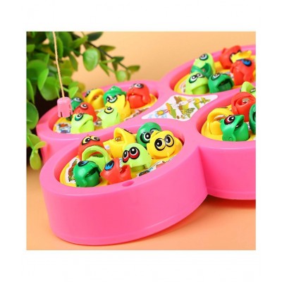 Fratelli Magnetic Fishing Game for Kids , Include 32 Pieces Fishes and 4 Fishing Rod, Fish Catching Toy (2 to 4 Players)