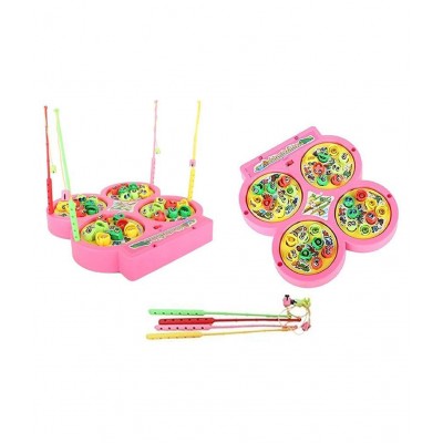 Fratelli Magnetic Fishing Game for Kids , Include 32 Pieces Fishes and 4 Fishing Rod, Fish Catching Toy (2 to 4 Players)