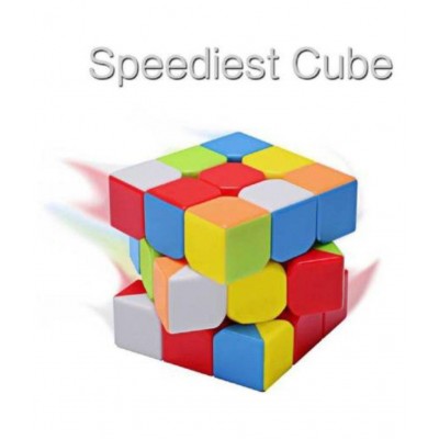 Fratelli Speed Rubik's Cube | 3x3x3 High Speed Magic Cube | High Stability, Stickerless, Amazing Stress Reliever Educational Cube Puzzle Game for Kids, Multicolor (1 Piece)