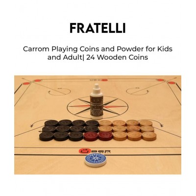Fratelli Wooden Multicolor Carrom L