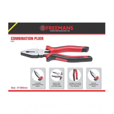 Freeman Set of 2 hand tool combo (Wire Stripper and Cutter 150mm/ Lineman Plier 205mm)
