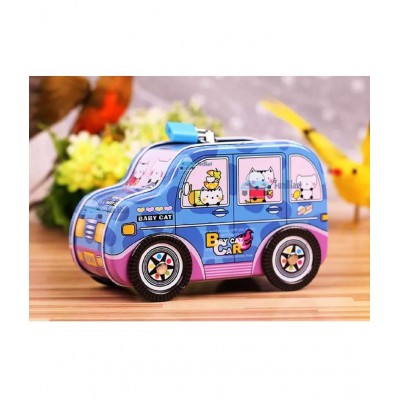 FunBlast Piggy Bank - Car Shaped Coin Box with Moving Wheel for Kids, Piggy Bank for Kids, Coin Box for Kids, Money Bank for Kids (Cat)