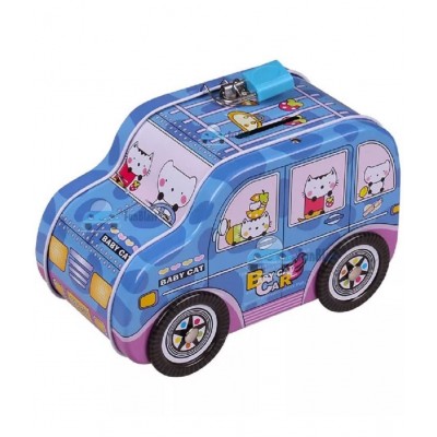 FunBlast Piggy Bank - Car Shaped Coin Box with Moving Wheel for Kids, Piggy Bank for Kids, Coin Box for Kids, Money Bank for Kids (Cat)