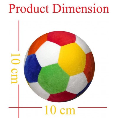 FunBlast Soft Ball for Kids, Plush Soft Rattle Ball Toy, Mini Basketball Ball Toys for Kids Cute Stuffed Sport Ball with Rattle Sound Toy for Baby, Toys for Kids (Multicolor) (10 cm)