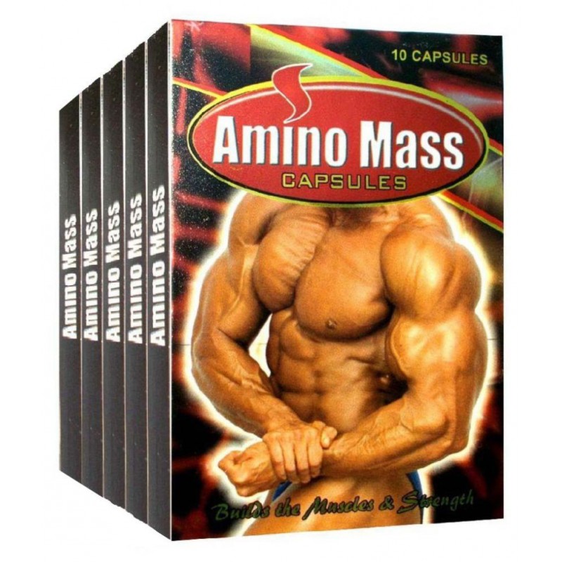 G & G Pharmacy Amino Mass Weight Gainer (10x10=100) Capsule 10 no.s Pack Of 10 G & G Pharmacy Amino Mass Weight Gainer (10x10=100) Capsule 10 no.s Pack Of 10