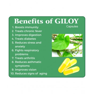 GADUCHI /AMRITA/GILOY (Tinosporia Cordifolia) 60 Capsule 500 mg