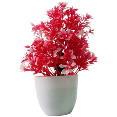 GEET FLOWER Assorted Red Flowers With Pot - Pack of 3