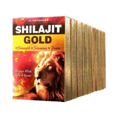 G&G PHERMACY Shilajit Gold Capsule 100 no.s Pack Of 10
