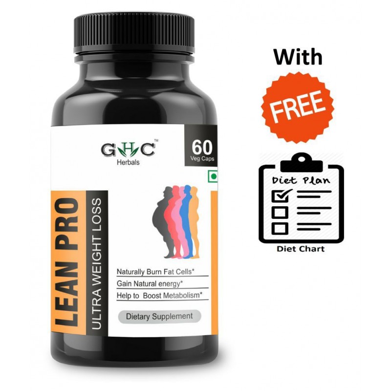 GHC Herbals Lean PRO | Weight Loss Capsules for Men & Women 60 no.s Unflavoured