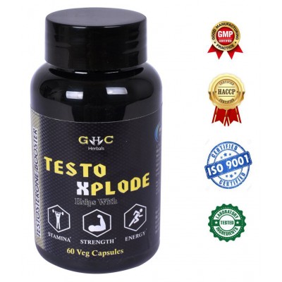 GHC Herbals Testo Xplode Natural Testosterone Booster Veg Capsule 60 no.s