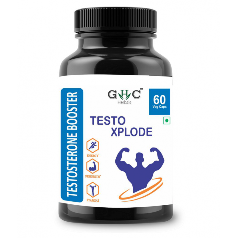 GHC Herbals Testo Xplode Natural Testosterone Booster Veg Capsule 60 no.s