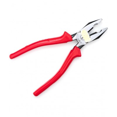 GLOBUS 1449 STEEL HAND TOOL SET/2 PCS ( 8" COMBINATION PLIER, RED AND MEASURING TAPE 3 MTR/ 10 FEET AND 120 INCH.)