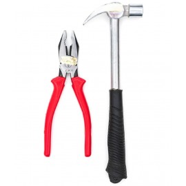 GLOBUS 1481 Hand Tool Kit,Black and Red(Pack of 2-1/2 lbs Hammer, Plier 8")