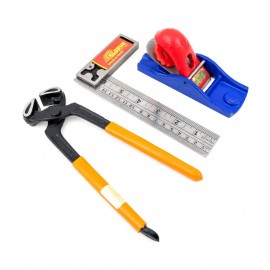 GLOBUS 1484 STEEL CARPENTER PLANE 5.5 INCH ( 140 MM) WITH TRI SQUARE 6 INCH ( 150 MM) with COBBLER PINCER 8"( 200 MM)
